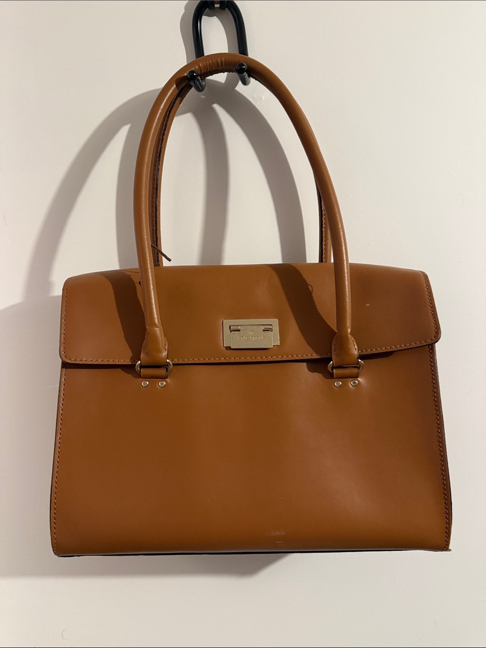 kate spade Chestnut Brown Leather Top-Handle Satchel